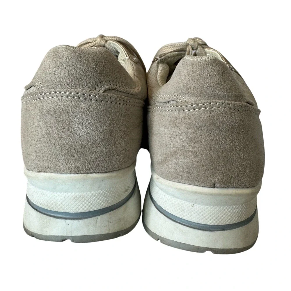 Alessya's Women's Gold and Cream‎ Sneakers, Size 38 (7.5), EUC